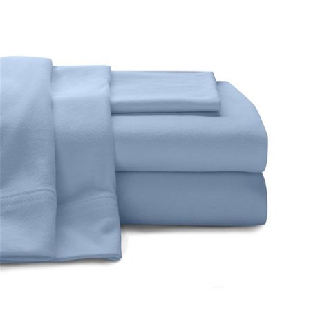 COMFORTCORRECT Sobel Westex Super Soft 100-Percent Cotton Jersey Sheet Set Blue - Full CO2536388